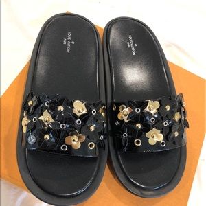 Brand new Louis Vuitton flower sandals